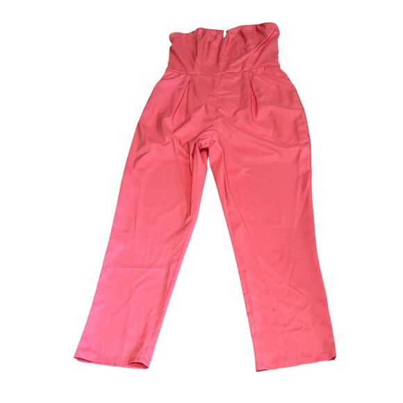 Marineblu Coral Strapless Corset Jumpsuit Medium 8 Wedding Guest Party One-Piece - Picture 1 of 9
